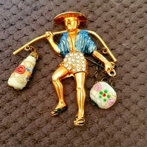 Vintage Rice Weiner Brooch